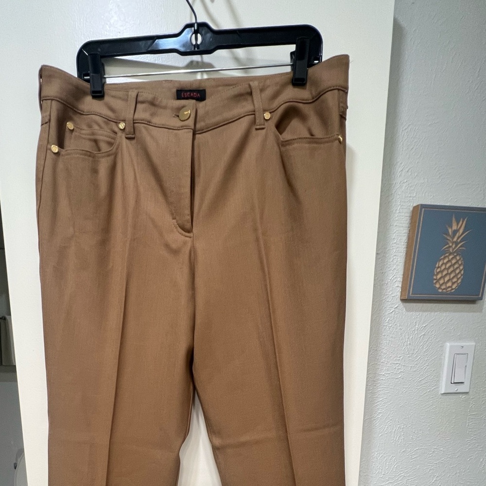 Escada Tan Trousers